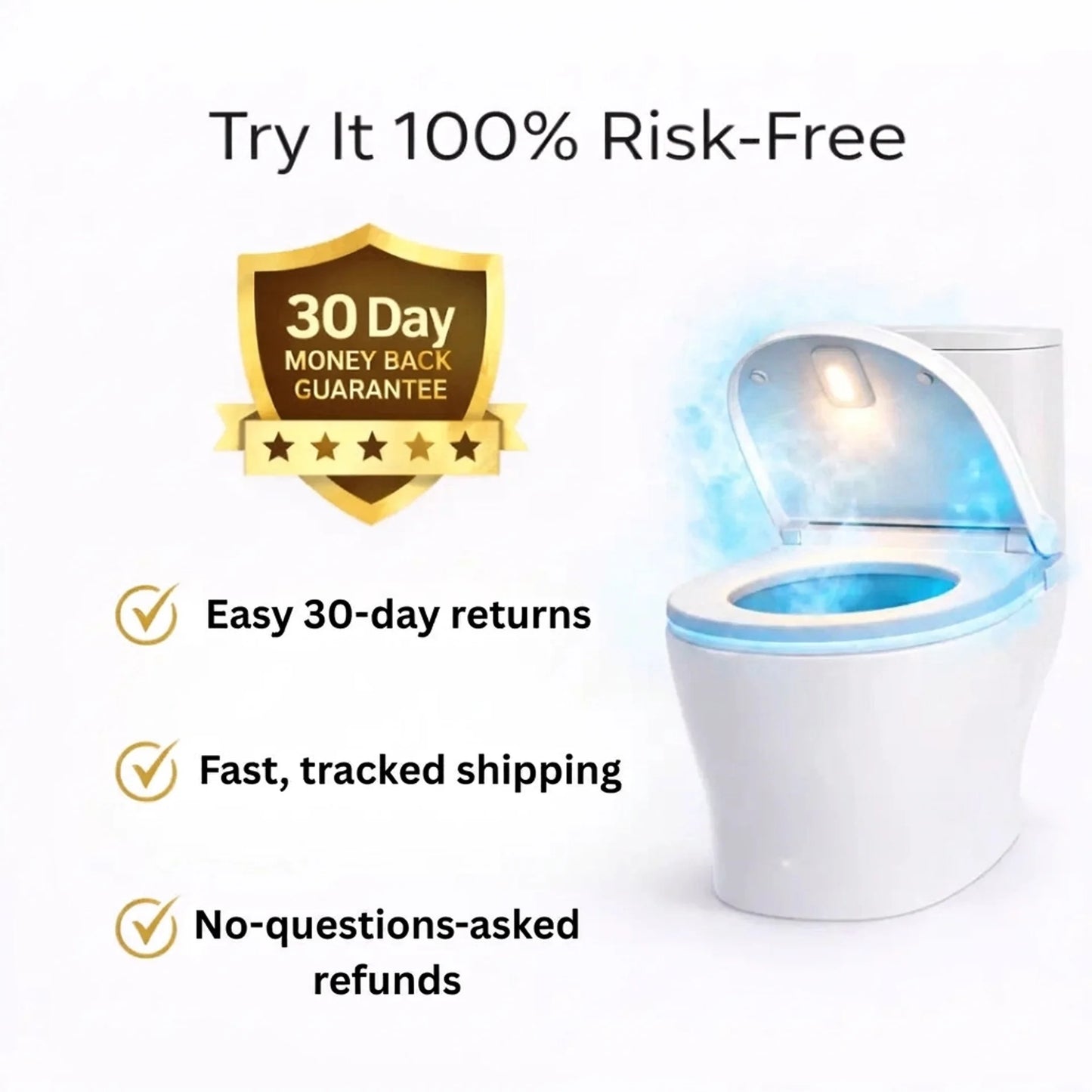 Self Cleaning UV Toilet Sanitizer & Night Light
