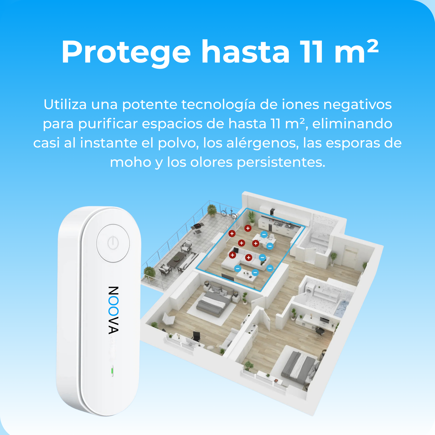 Purificador de aire — elimina los olores de perro y los parásitos