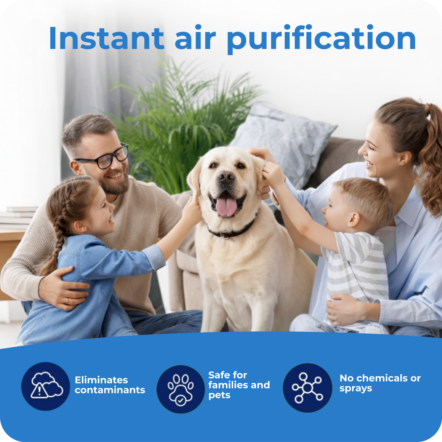 Air purifier — eliminates dog odors and parasites